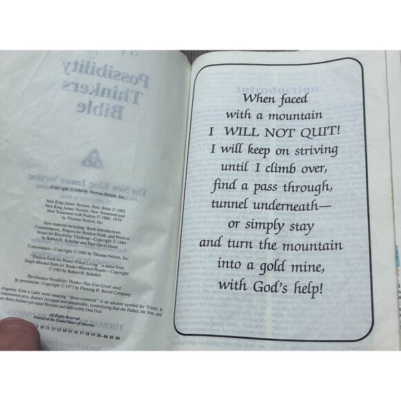Possibility Thinkers Bible The New King James Version by Robert H. Hardcover 198 - Picture 4 of 6
